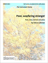 Poor, wayfaring stranger piano sheet music cover